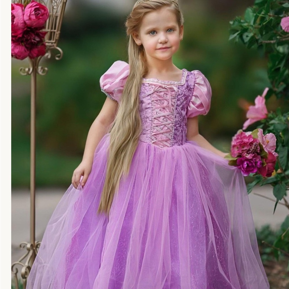 Purple Princess Dress for Kids Rapunzel